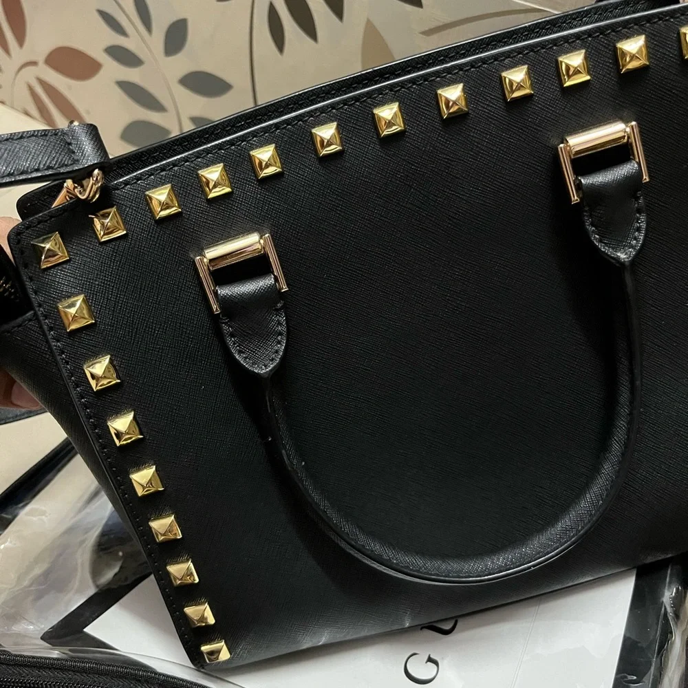 Authentic studded Mk in new without tag condition - Picture 8 of 11